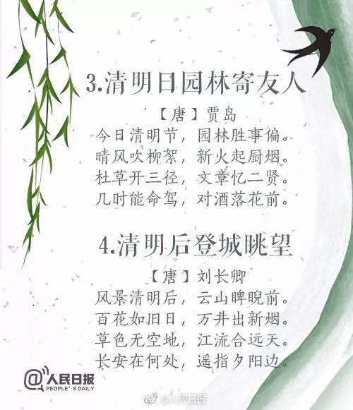 你只会 “清明时节雨纷纷” ?这20首清明诗词,每一篇都是经典!(图3) 你只会 “清明时节雨纷纷” ?这20首清明诗词,每一篇都是经典!(图3)