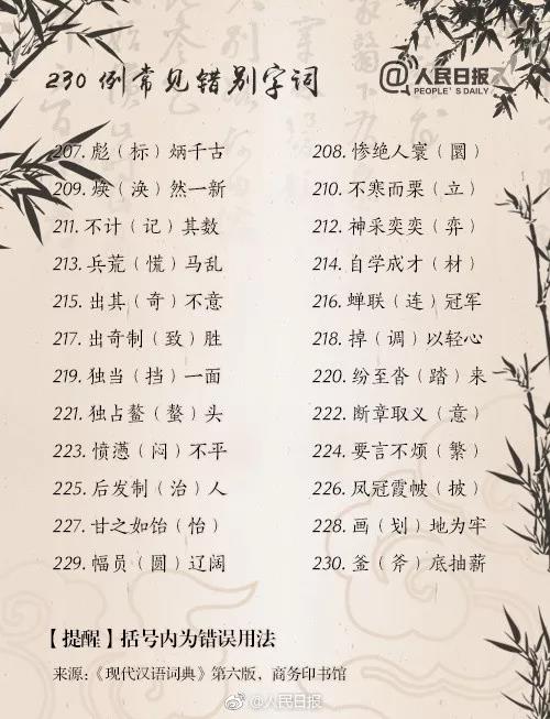 众优教育:这230个常见的知识性错误,你犯了几个?(图10) 众优教育:这230个常见的知识性错误,你犯了几个?(图10)