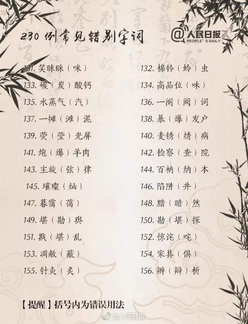 众优教育:这230个常见的知识性错误,你犯了几个?(图7) 众优教育:这230个常见的知识性错误,你犯了几个?(图7)