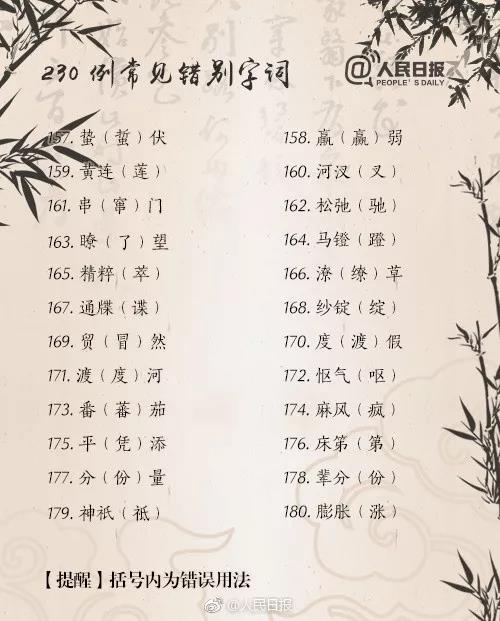 众优教育:这230个常见的知识性错误,你犯了几个?(图8) 众优教育:这230个常见的知识性错误,你犯了几个?(图8)