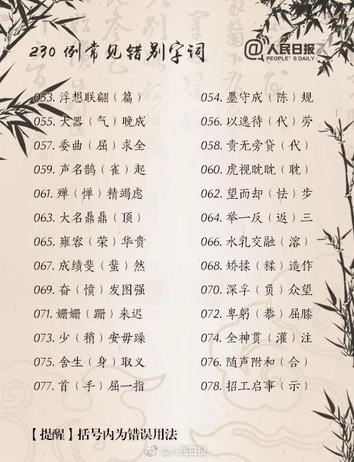 众优教育:这230个常见的知识性错误,你犯了几个?(图4) 众优教育:这230个常见的知识性错误,你犯了几个?(图4)