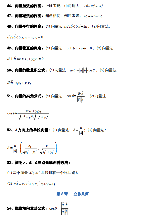 高中数学怎么学？如何提分？牢记这127个常用解题公式及结论，考试直接用！(图6)