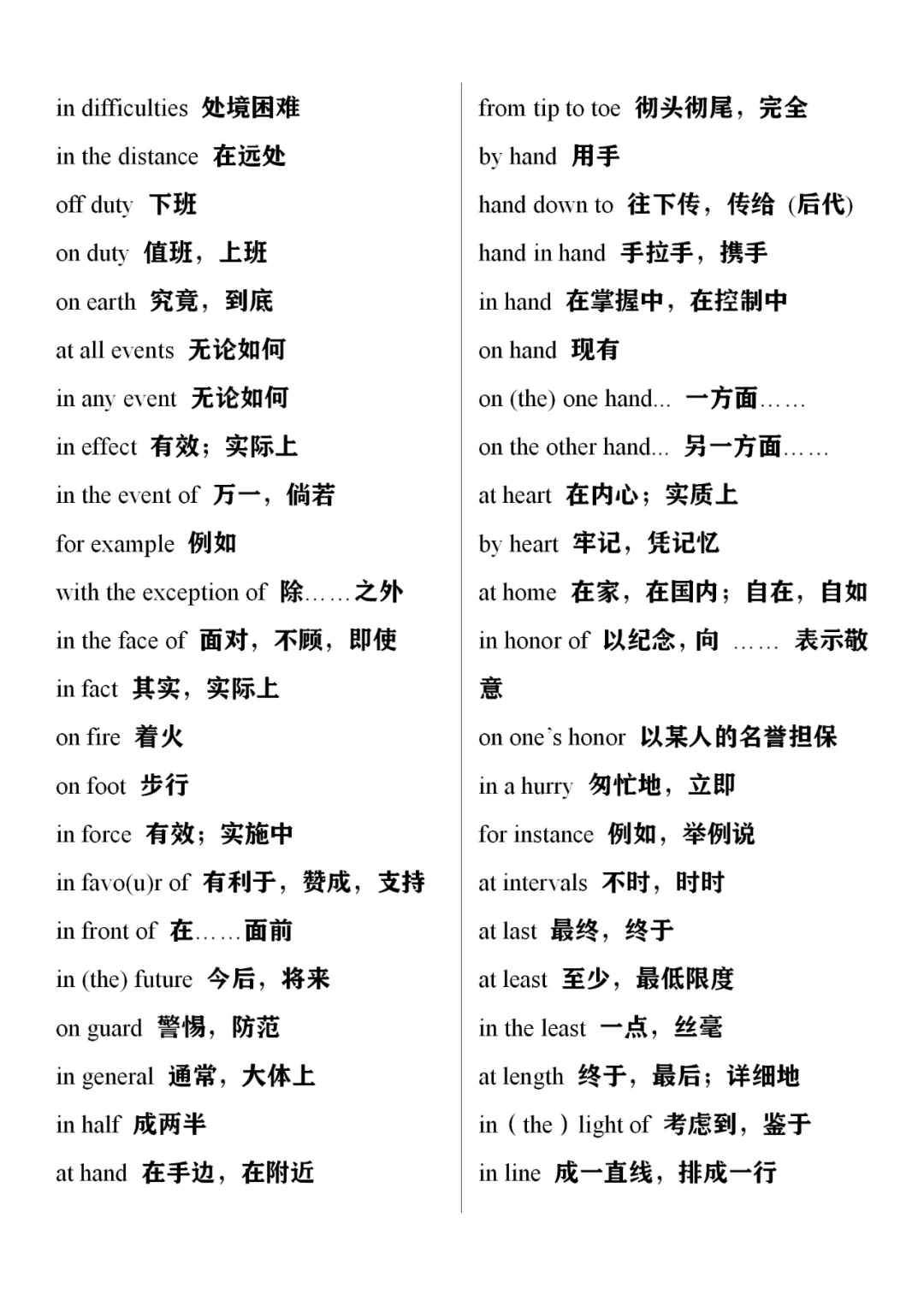 【高中英语】核心短语归类记忆，中等生务必收藏！(图11)