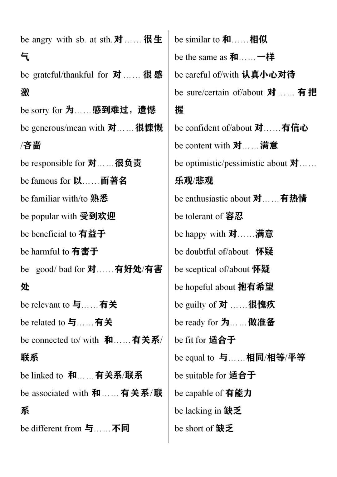 【高中英语】核心短语归类记忆，中等生务必收藏！(图15)