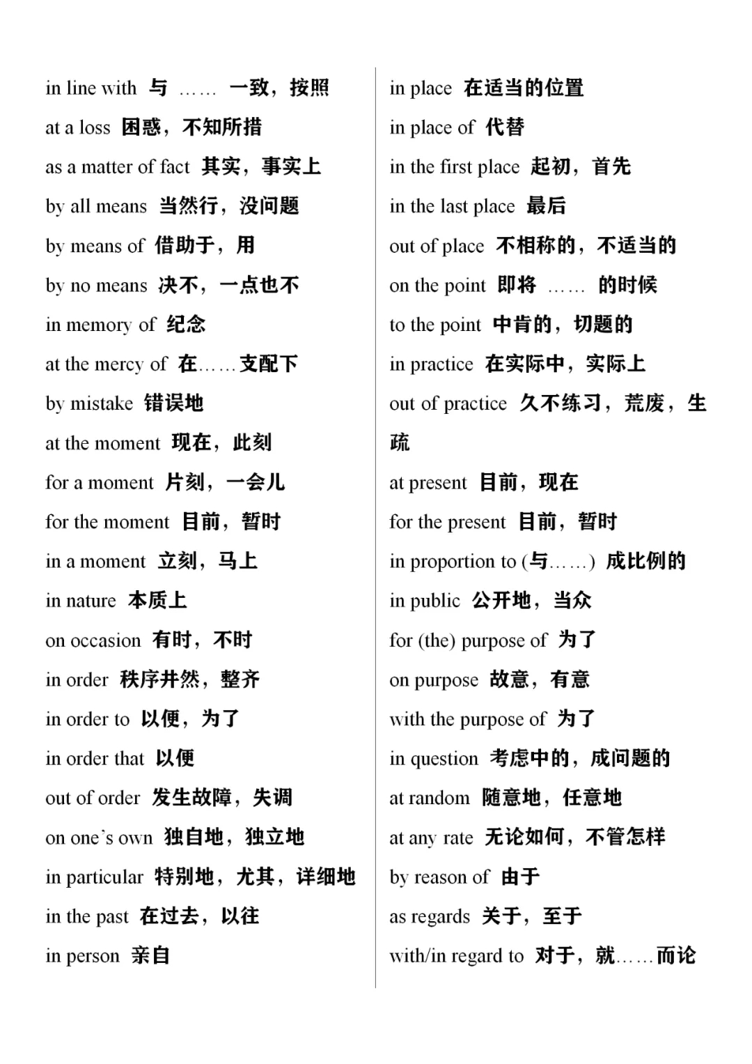 【高中英语】核心短语归类记忆，中等生务必收藏！(图12)