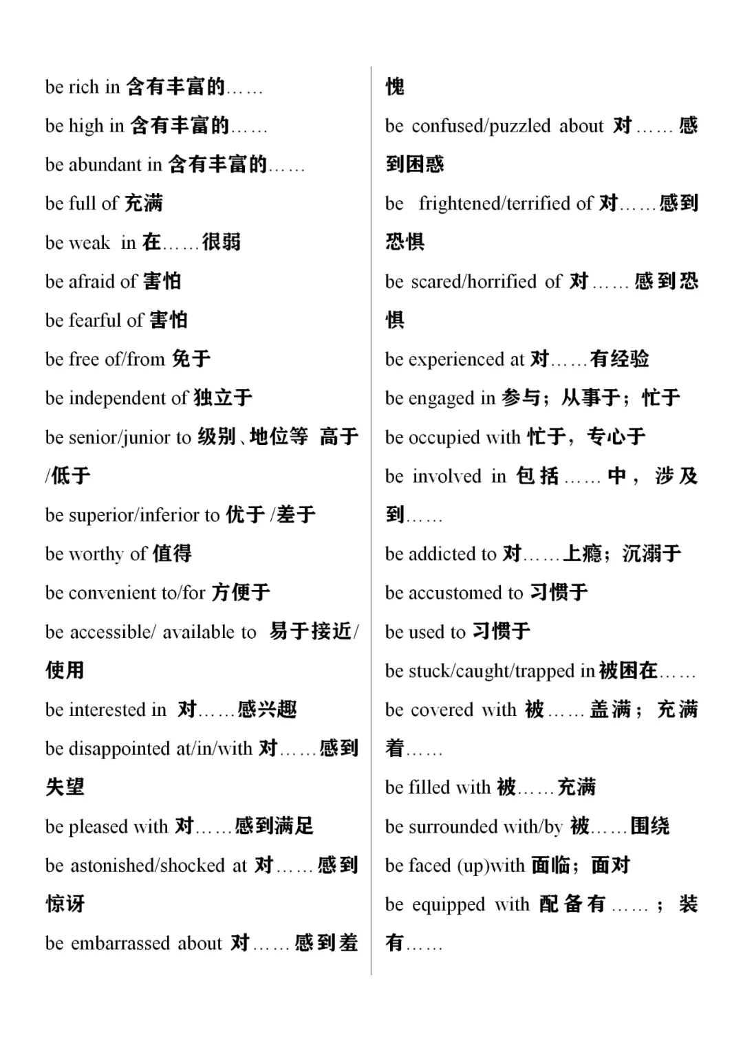 【高中英语】核心短语归类记忆，中等生务必收藏！(图16)