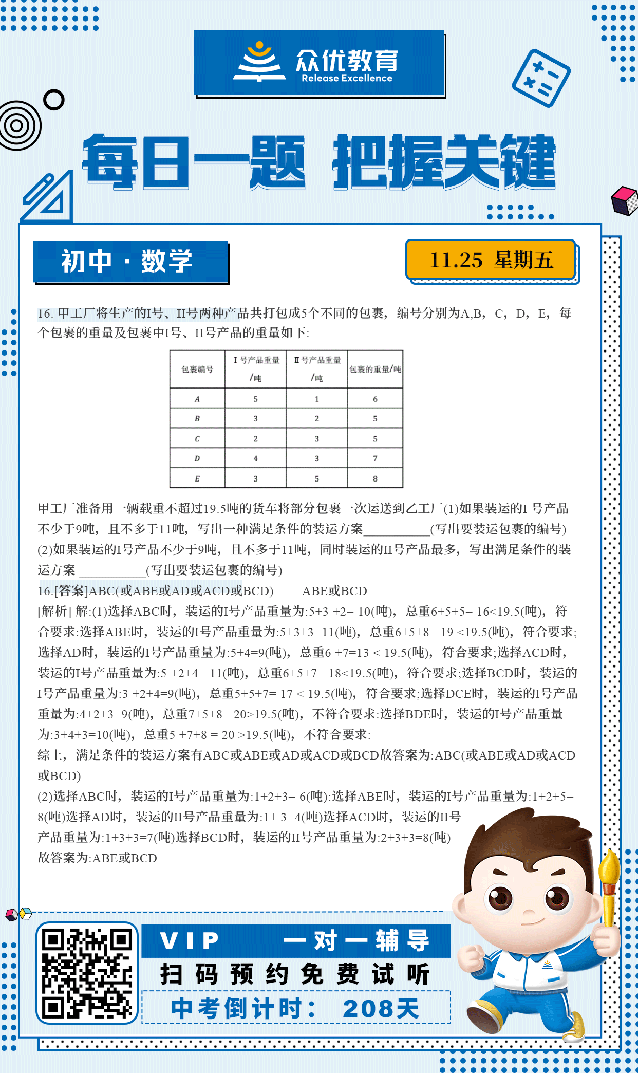 【初中数学】2022·北京卷：考查数学在实际生活中的应用(图1)